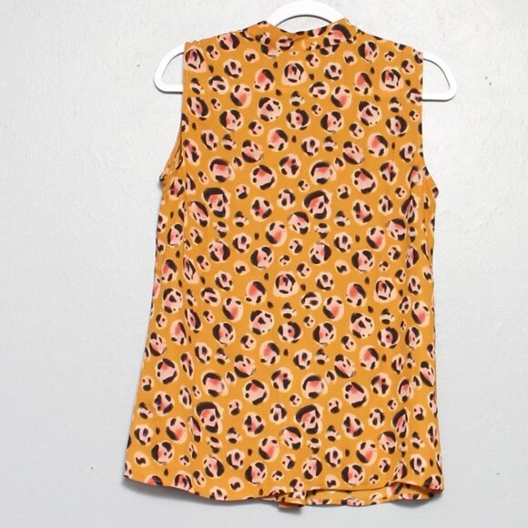 Cabi Prowl leopard print sleeveless blouse - Picture 2 of 5